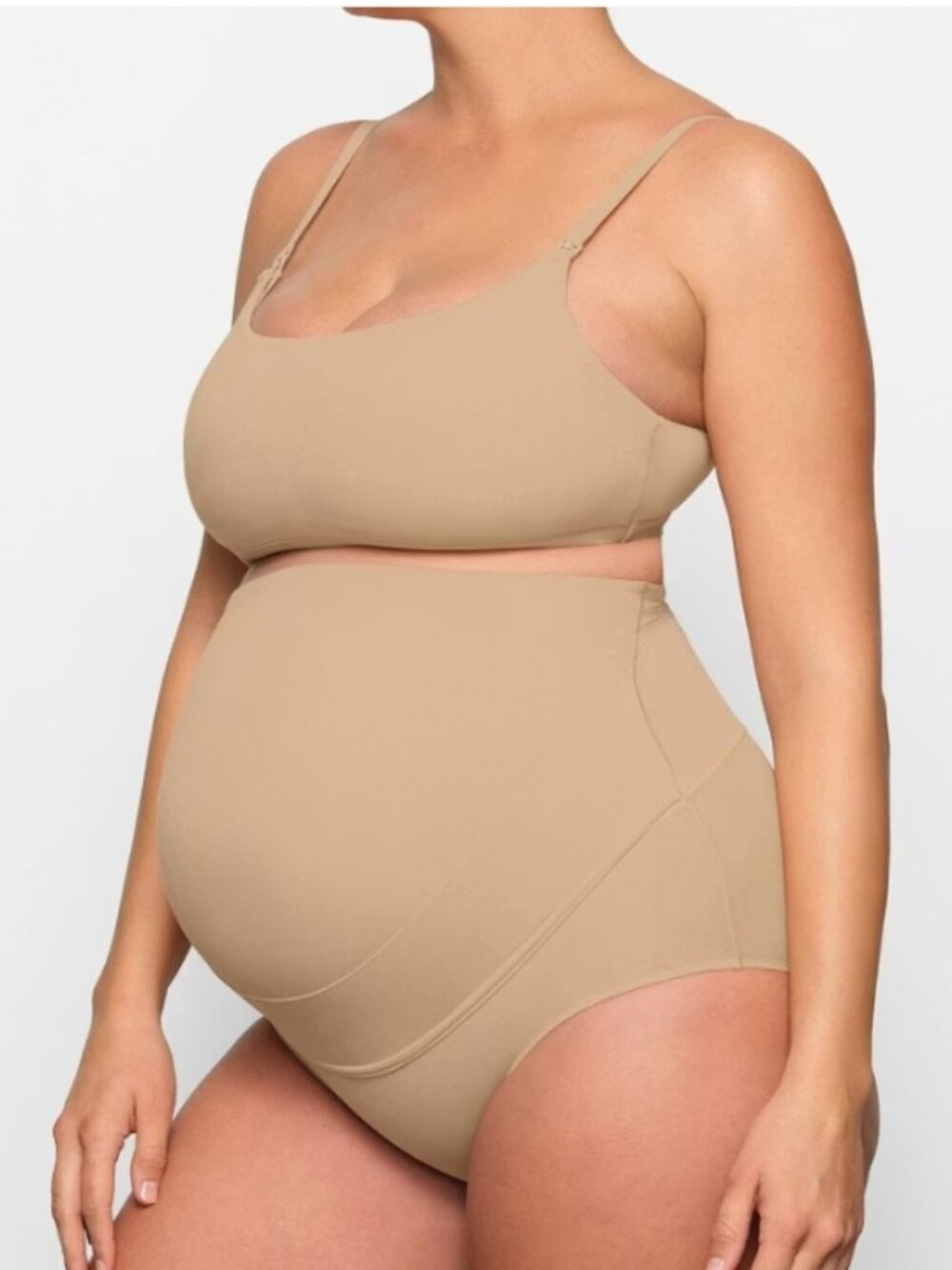 NEW SKIMS Fits Everybody Maternity Pumping Scoop Bra Clay Small Nursing NWT